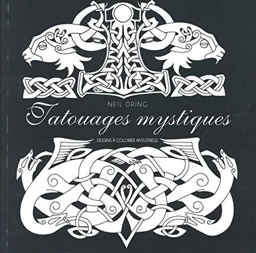 Tatouages mystiques - Dessins à colorier anti-stress