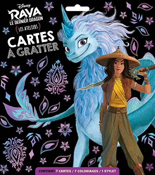 RAYA ET LE DERNIER DRAGON - Pochette Les Ateliers - Cartes à gratter - Disney