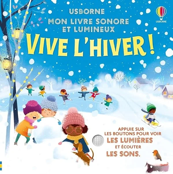 Vive l'hiver ! - Mon livre sonore et lumineux - Dès 6 mois
