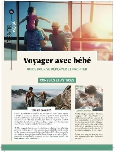 Voyager avec bébé : guide pour se déplacer et profiter