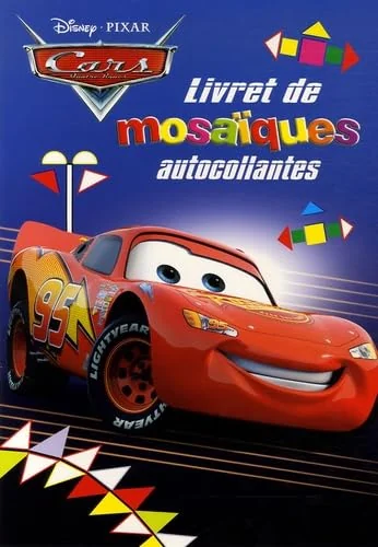 Livret de mosaïques autocollantes Cars Quatre Roues