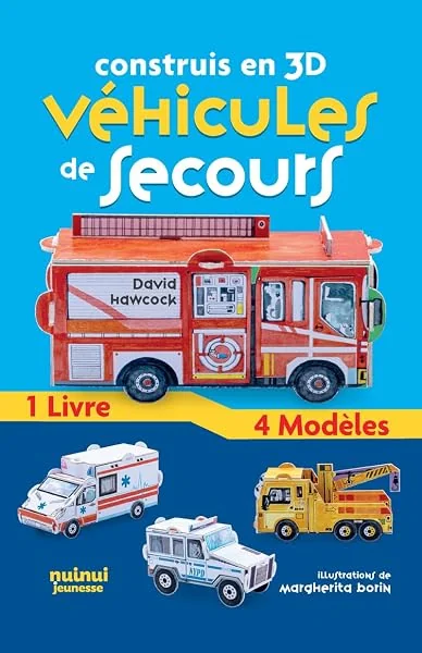 Construis en 3D - Véhicules de secours