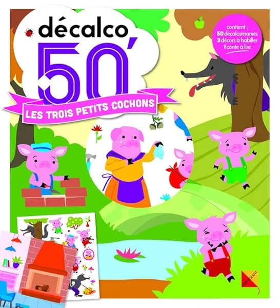 Les 3 petits cochons - Décalco 50