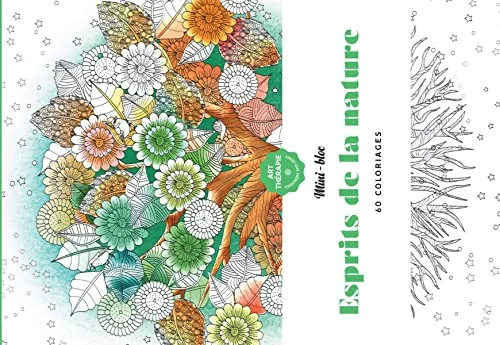 Mini-bloc d'Art-thérapie Esprits de la nature
