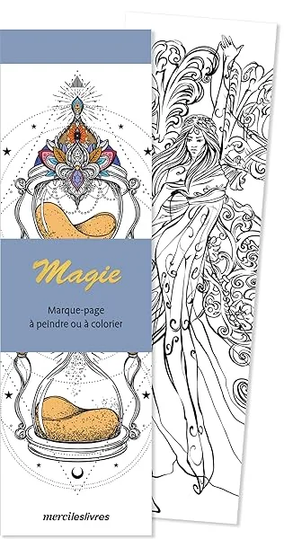 Marque-pages - Magie: 50 marque-pages à peindre ou à colorier