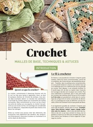 Crochet: Mailles de base, techniques & astuces
