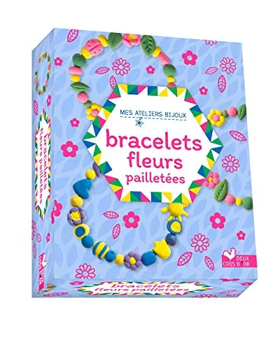 Mon bracelet fleurs pailletées - mini coffret avec accessoires