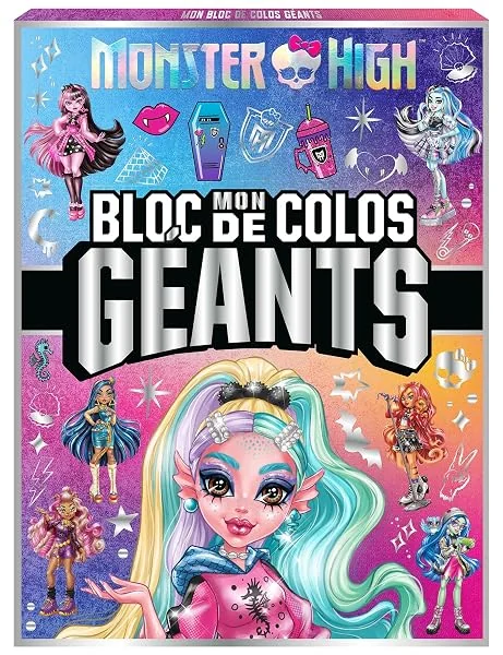 Monster High - Mon bloc de colos géants: Grand bloc de coloriage