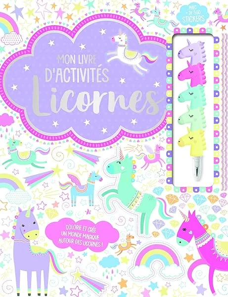 Mon livre d'activites - licornes
