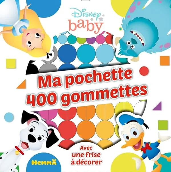 Disney Baby - Ma pochette 400 gommettes - Pochette de gommettes - Dès 4 ans