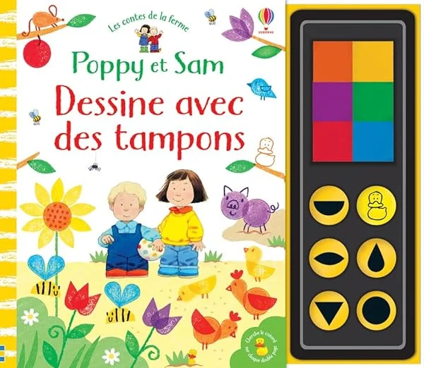 Poppy et Sam - Dessine avec des tampons