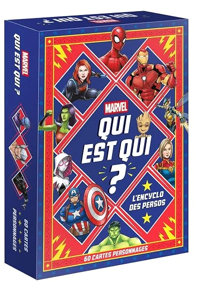 MARVEL - Qui est-qui ? - 50 cartes de personnages - Coffret