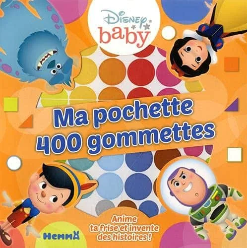 Disney Baby - Ma pochette 400 gommettes - Pochette de gommettes - Dès 4 ans