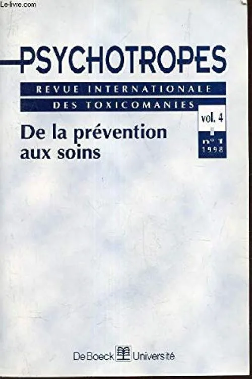 Psychotropes. De la prévention au soin, numéro 1998/1