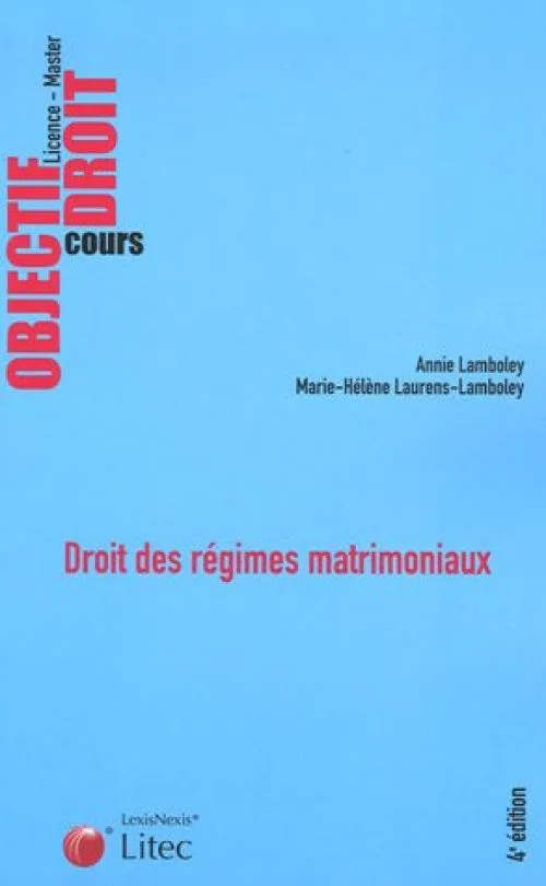Droit des régimes matrimoniaux (ancienne édition)