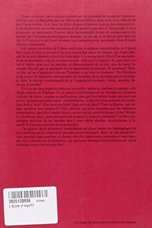 L'Ecole d'impiété