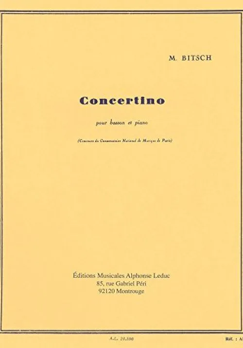 CONCERTINO BASSON ET PIANO