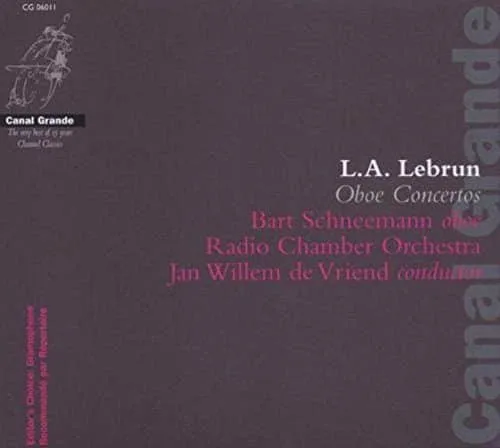 Ludwig August Lebrun : Concertos pour Hautbois, Vol. 1. Schneemann, de Vriend