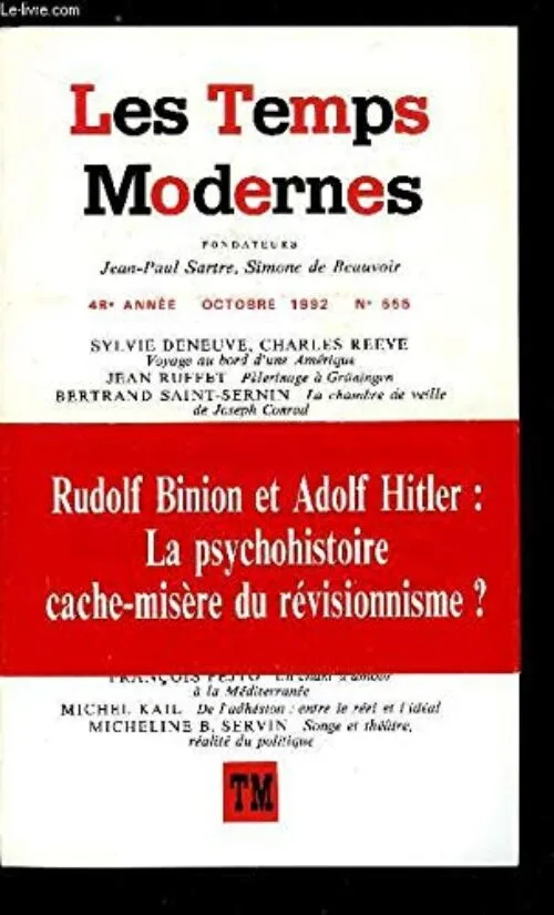 Les temps modernes 555 (octobre 1992)