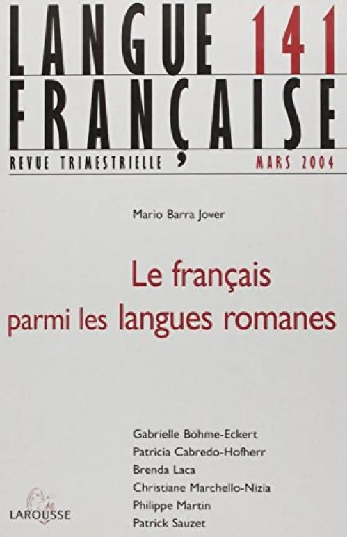 Revue langue française nø141 1/2004