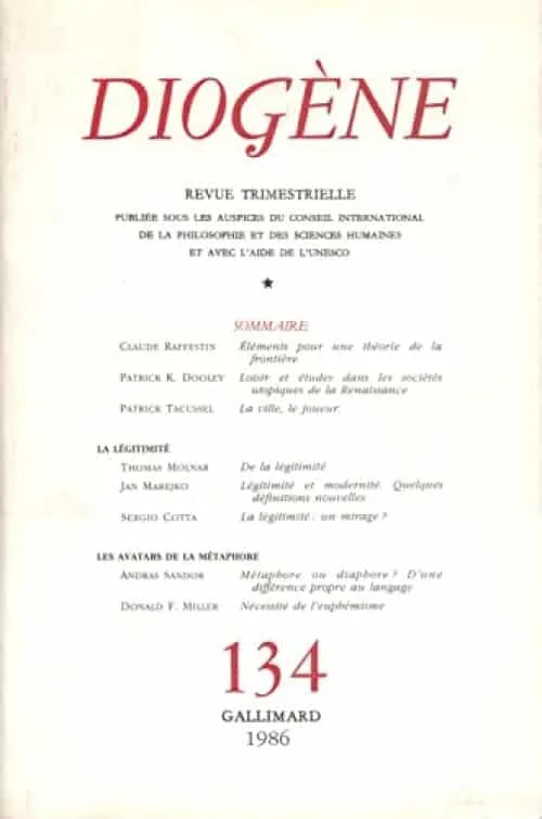 Diogène, numéro 134