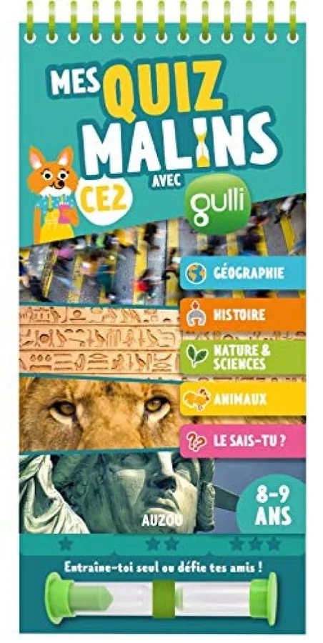 Mes Quiz malins - CE2 à CM1 (en partenariat avec Gulli)