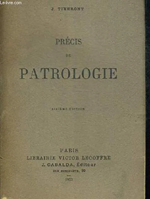 PRECIS DE PATROLOGIE.