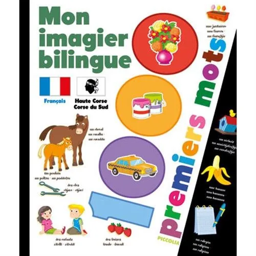 Mon imagier bilingue français - Haute Corse - Corse du Sud: 1000 premiers mots