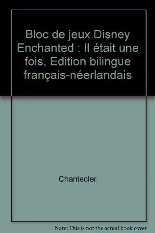 Bloc de jeux Disney Enchanted : Il était une fois, Edition bilingue français-néerlandais