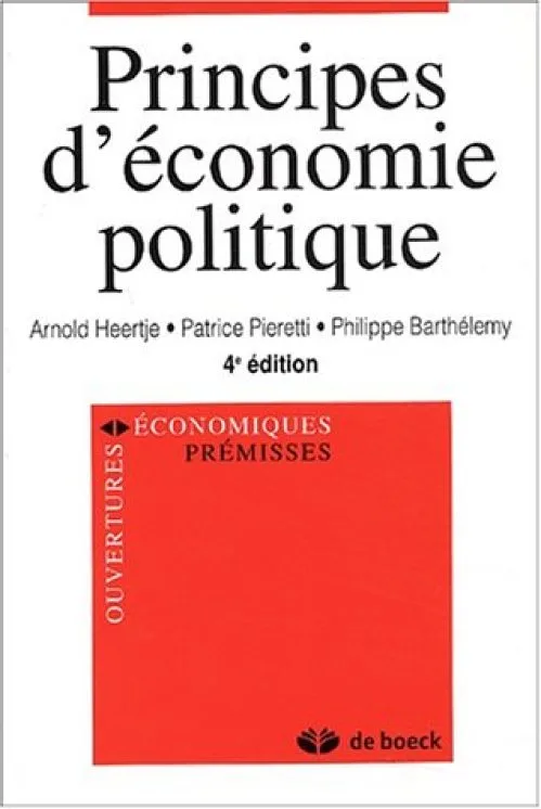 Principes d'économie politique. 4ème édition