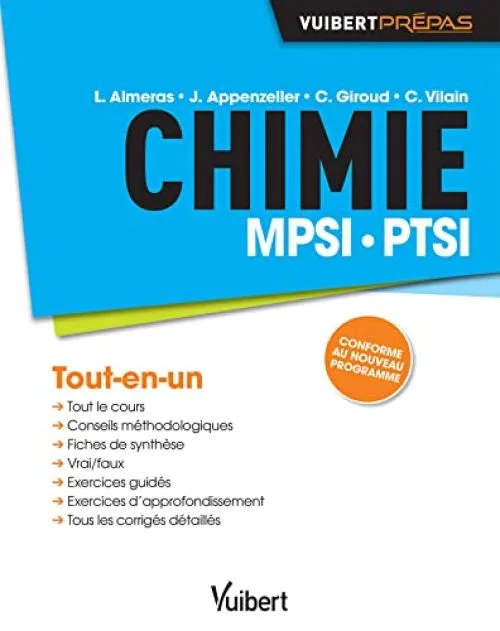 Chimie MPSI-PTSI - Tout-en-un - Conforme au nouveau programme