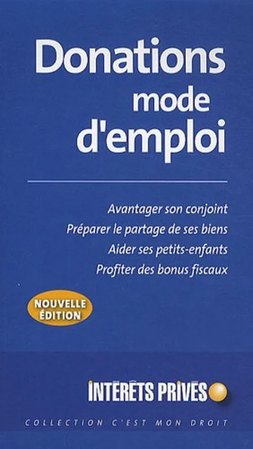 Donations : mode d'emploi