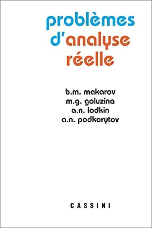 Problèmes d'analyse réelle
