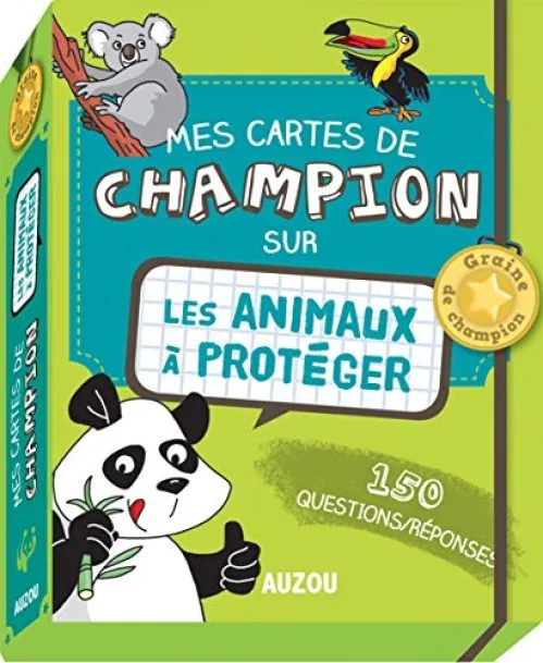 Mes cartes de champion - Les animaux à protéger