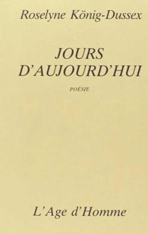 Jours d'aujourd'hui