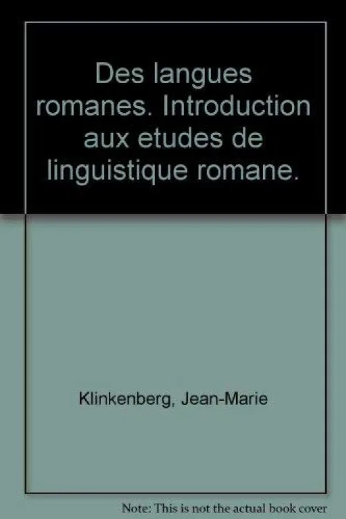 DES LANGUES ROMANES