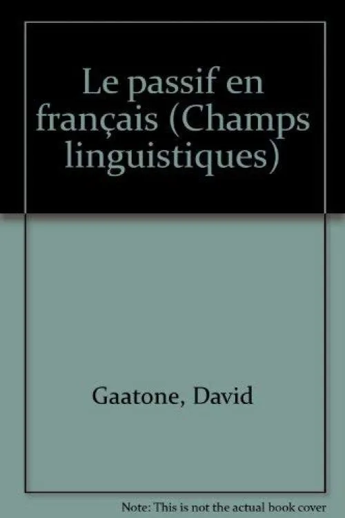 Le passif en français