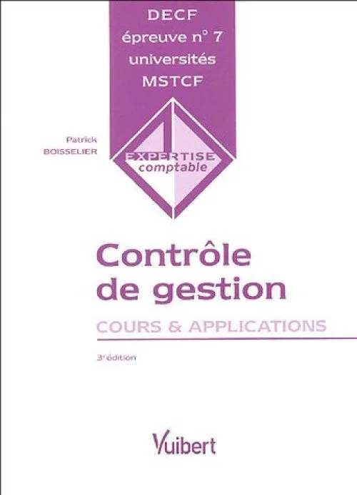 Contrôle de gestion DECF n° 7 : Cours et applications
