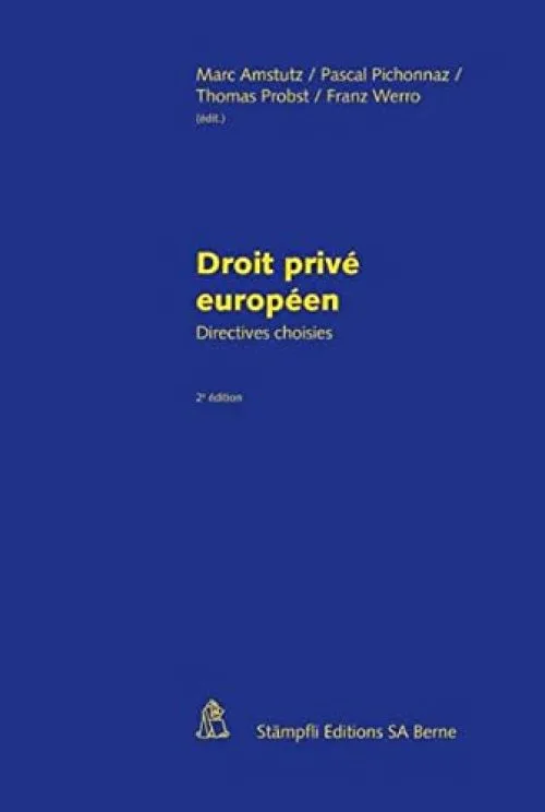 Droit Prive Europeen.Directives Choisies