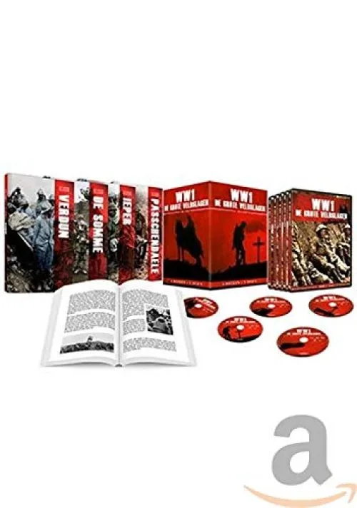 WWI: De grote veldslagen: 4 boeken - 5 dvd's