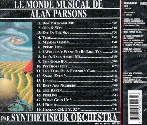 Le Monde Musical De Alan Parsons par Synthetiseur Orchestra
