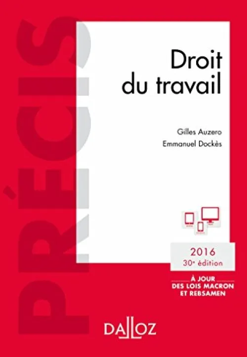 Droit du travail. Édition 2016