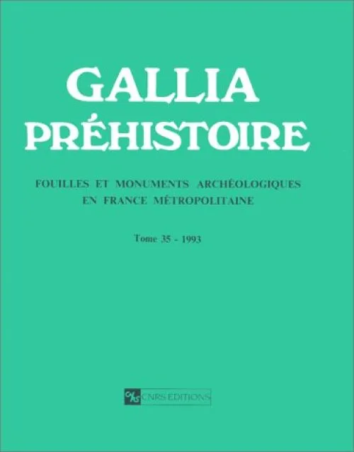 Gallia Préhistoire, numéro 35, 1993