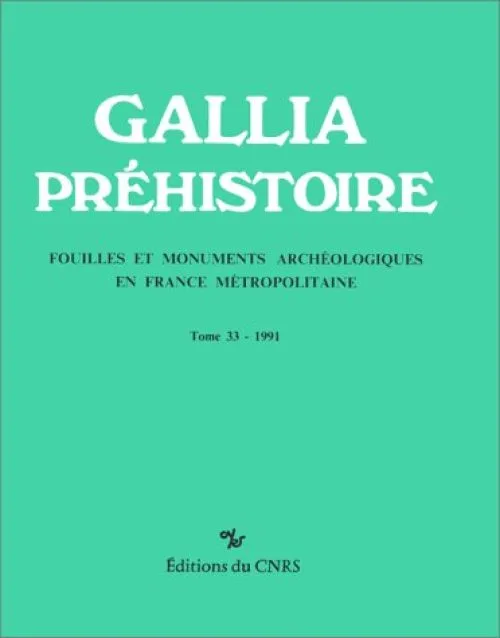 Gallia Prehistoire -33 - 1991