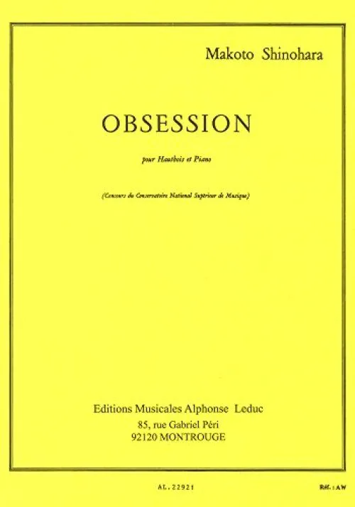 OBSESSION HAUTBOIS ET PIANO