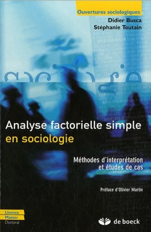Analyse factorielle simple en sociologie