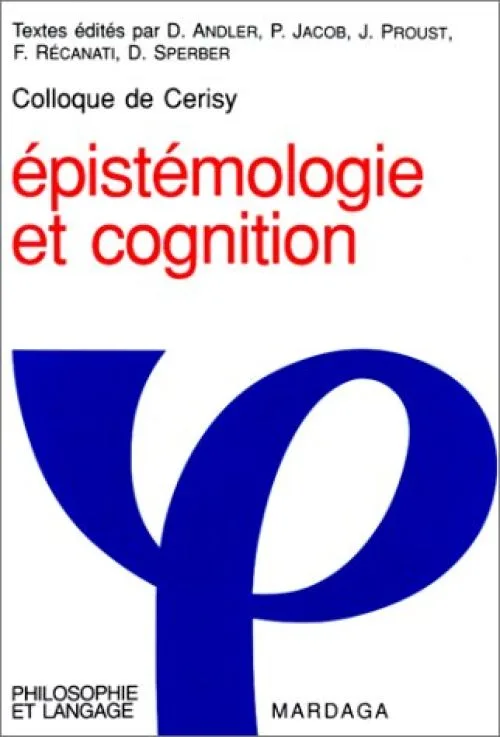Epistemologie Et Cognition