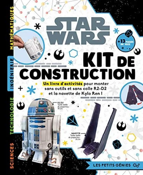 STAR WARS - Les Petits Génies - Kit de Construction - R2-D2 et la navette de Kylo Ren: .