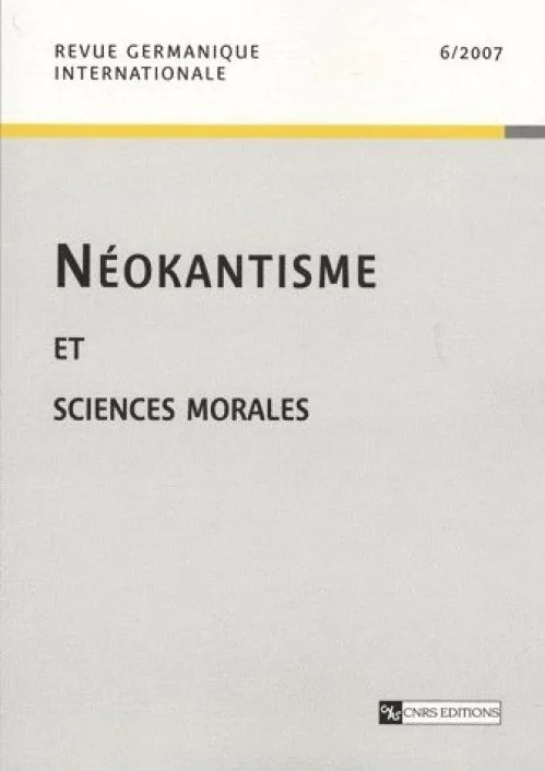 Néokantisme et sciences morale