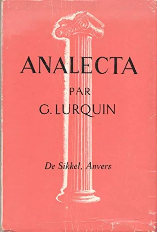 Analecta - Manuel Pour La Deuxième Année De Grec